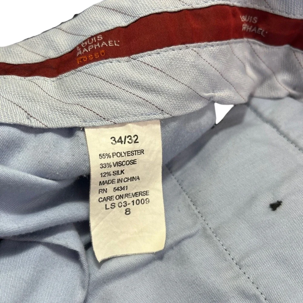 Louis Raphael Mens Grey Dress Slacks Pants, Louis Raphael Mens Business 599
